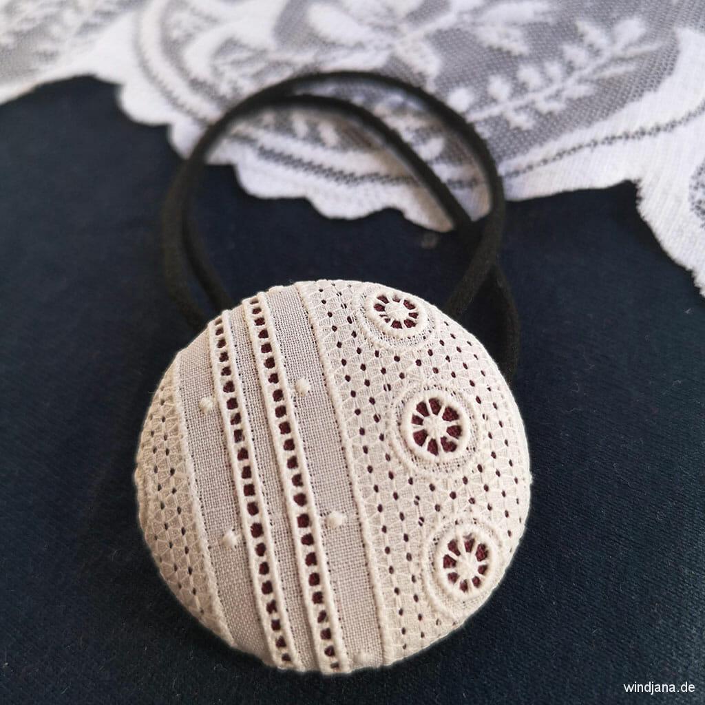 Vintage-Haarband aus alter Spitze – Bild 3