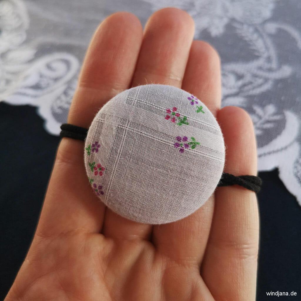 Vintage-Haarknopf Tiny Flowers – Bild 3