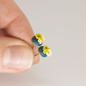 vintage-ohrstecker-windjana-edelstahl-petrol-gelb-mini-jelka-3.jpg Edelstahl Ohrringe Mini Jelka